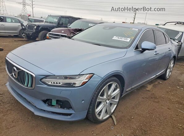 YV1A22ML7H1000995 2017 VOLVO S90 Blue Передня ліва чверть