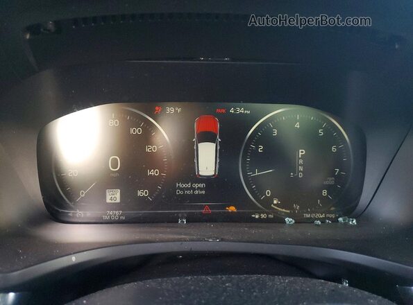 YV4102WK3N1087464 2022 VOLVO V60 Серый Вид щитка приборов
