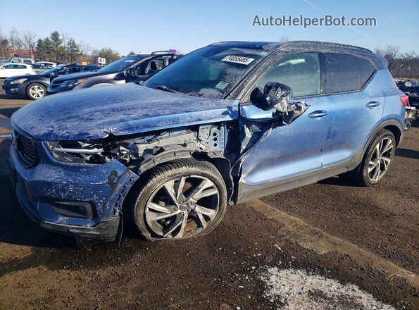 YV4162UM2K2095581 2019 VOLVO XC40 Синий Передняя левая четверть