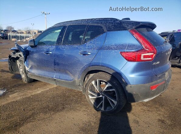 YV4162UM2K2095581 2019 VOLVO XC40 Синий Задняя левая четверть
