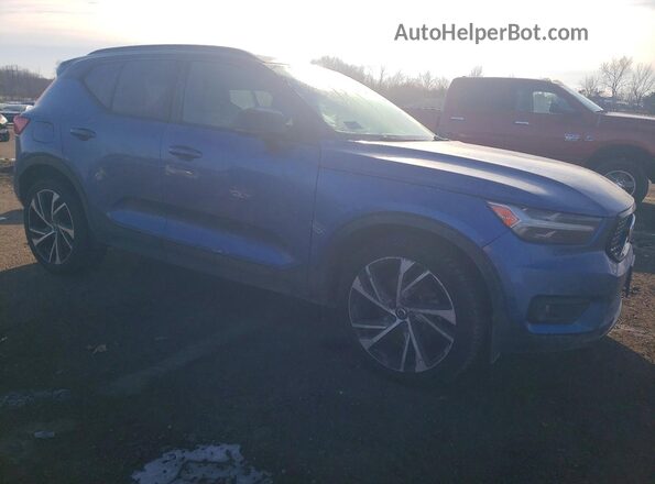 YV4162UM2K2095581 2019 VOLVO XC40 Синий Передняя правая четверть