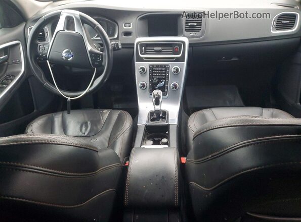 YV440MWK2H1026510 2017 VOLVO V60 Black Widok deski rozdzielczej