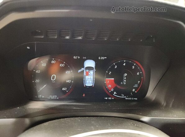 YV4A22PL0J1364339 2018 VOLVO XC90 Silver Вид щитка приладів