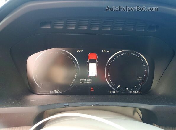 YV4A22PL2M1672701 2021 VOLVO XC90 Blue ხელსაწყოთა პანელის ხედი