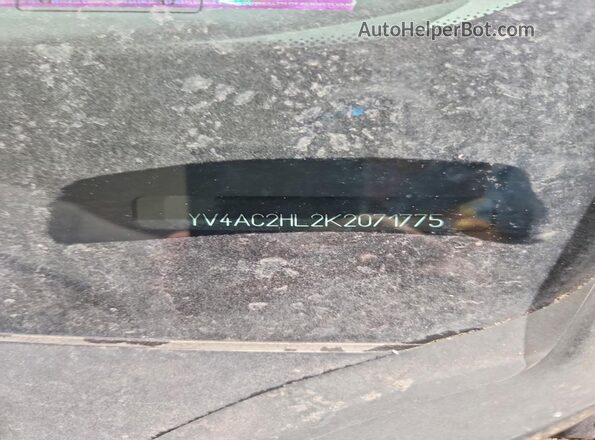 YV4AC2HL2K2071775 2019 VOLVO XC40 Gray Widok naklejki z numerem VIN