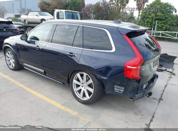 YV4BC0PL1H1111322 2017 VOLVO XC90 HYBRID Blue უკანა მარცხენა