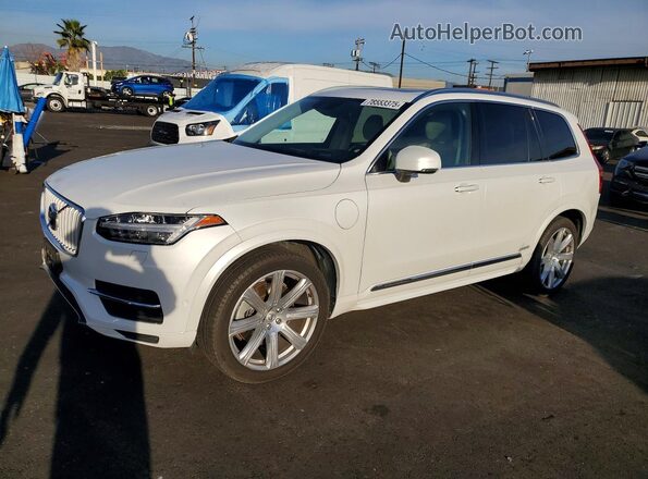 YV4BR0PL7J1345260 2018 VOLVO XC90 Белый Передняя левая четверть
