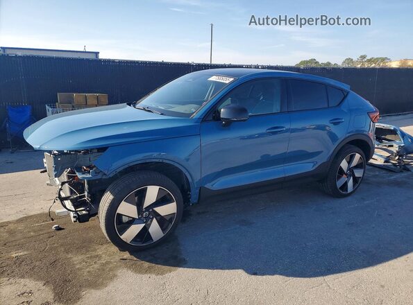 YV4ED3GM5P2029364 2023 VOLVO C40 Синий Передняя левая четверть