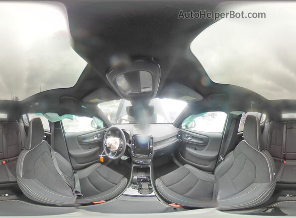 YV4ER3GL2R2104873 2024 VOLVO C40 Черный Панорамный вид салона 360°