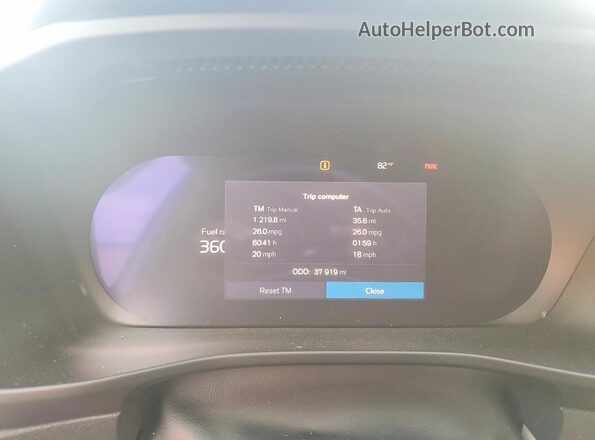 YV4L12UE0R2270842 2024 VOLVO XC40 Синий Вид щитка приборов