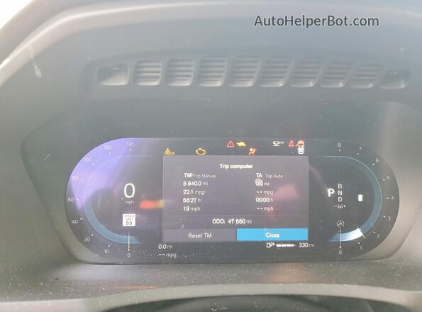 YV4M12PJ0S1306487 2025 VOLVO XC90 Серый Вид щитка приборов