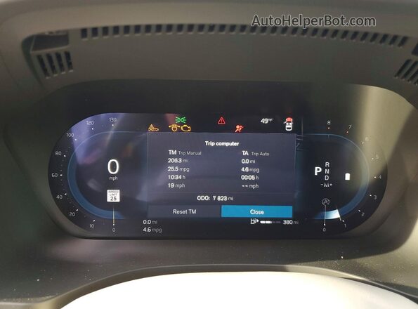 YV4M12RM5S1222284 2025 VOLVO XC60 Белый Вид щитка приборов