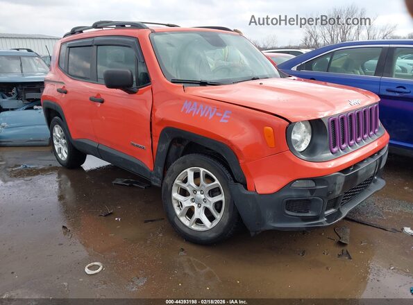 ZACCJBAB5JPJ42519 2018 JEEP RENEGADE Оранжевый Вид спереди