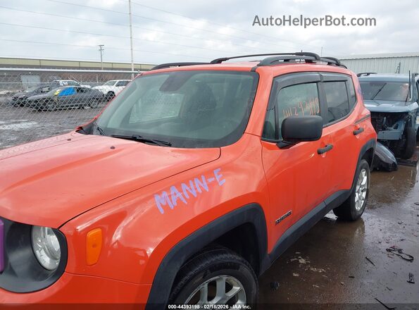 ZACCJBAB5JPJ42519 2018 JEEP RENEGADE Оранжевый Панорамный вид салона 360°