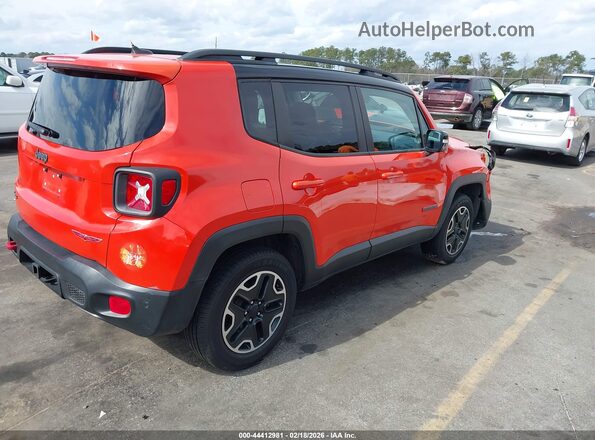 ZACCJBCT6GPD31665 2016 JEEP RENEGADE Оранжевый Задняя правая четверть