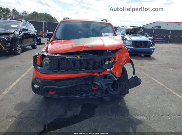 ZACCJBCT6GPD31665 2016 JEEP RENEGADE Оранжевый Вид щитка приборов