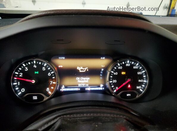 ZACCJBDT2GPD21584 2016 JEEP RENEGADE Черный Вид щитка приборов