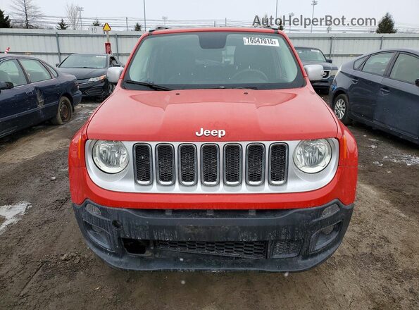 ZACCJBDTXGPC44964 2016 JEEP RENEGADE Красный Вид спереди
