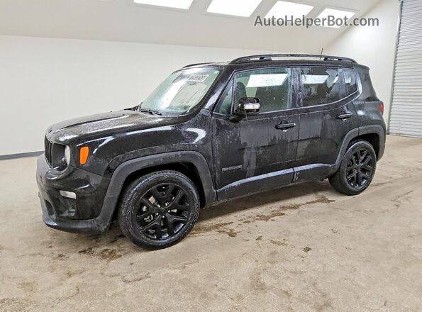 ZACNJABB1KPJ80400 2019 JEEP RENEGADE Black წინა მარცხენა ხედი სამი მეოთხედიდან