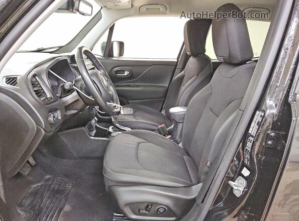 ZACNJABB1KPJ80400 2019 JEEP RENEGADE Black წინა სალონის ხედი