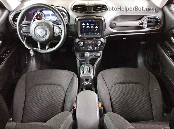 ZACNJABB1KPJ80400 2019 JEEP RENEGADE Black წინა პანელის ხედი