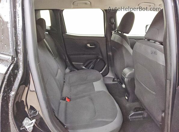 ZACNJABB1KPJ80400 2019 JEEP RENEGADE Black უკანა სალონის ხედი