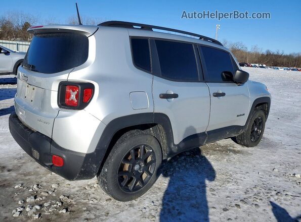 ZACNJBAB1KPK56186 2019 JEEP RENEGADE Серебряный Задняя правая четверть