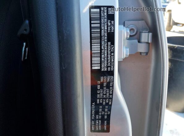 ZACNJBAB1KPK56186 2019 JEEP RENEGADE Серебряный Вид наклейки с VIN-кодом