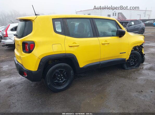 ZACNJBAB2KPJ78324 2019 JEEP RENEGADE Yellow Tył prawy