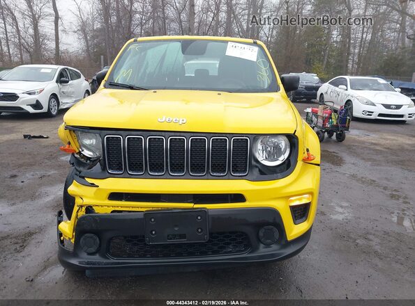 ZACNJBAB2KPJ78324 2019 JEEP RENEGADE Yellow Widok zestawu wskaźników