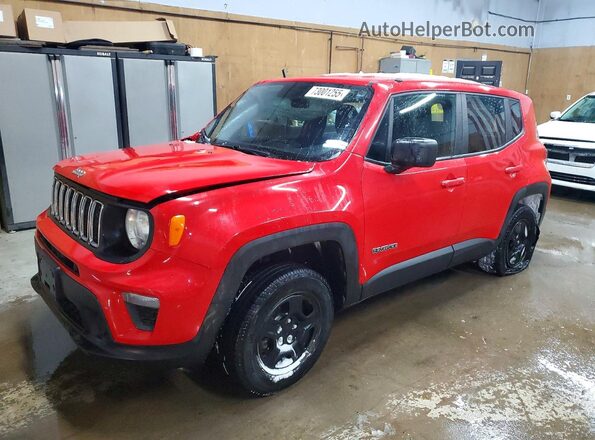 ZACNJBAB4KPK14594 2019 JEEP RENEGADE Red Przód lewy