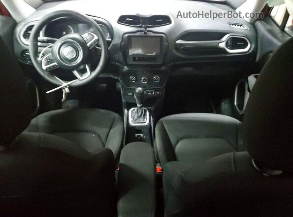 ZACNJBAB4KPK14594 2019 JEEP RENEGADE Red Widok deski rozdzielczej