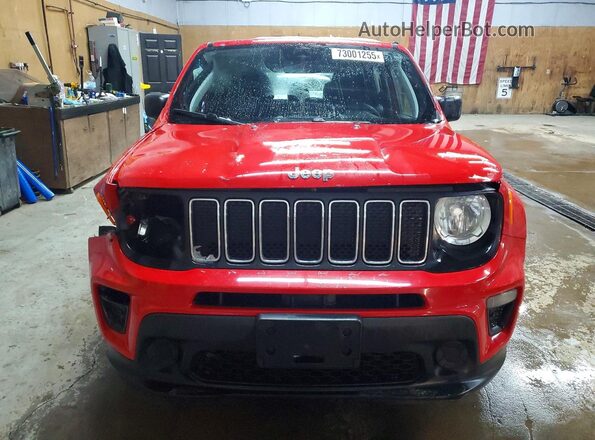 ZACNJBAB4KPK14594 2019 JEEP RENEGADE Red Widok z przodu