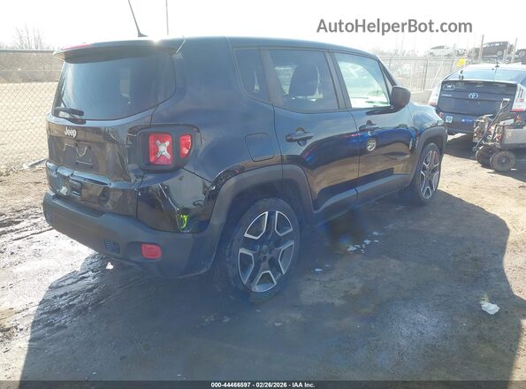 ZACNJCAB6MPM26986 2021 JEEP RENEGADE Черный Задняя правая четверть