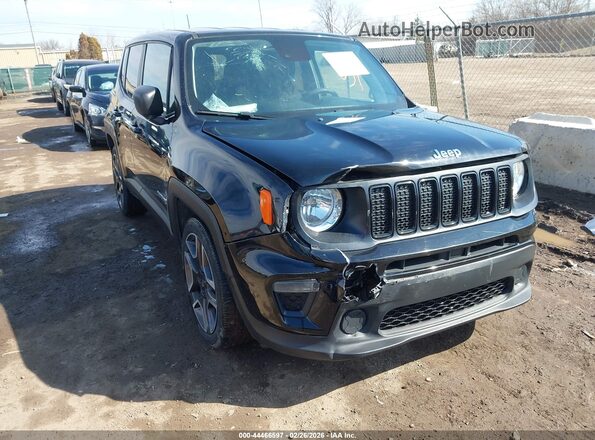 ZACNJCAB6MPM26986 2021 JEEP RENEGADE Черный Вид спереди