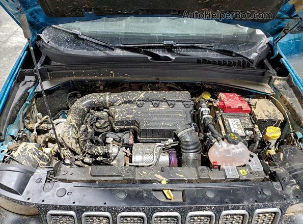 ZACNJDB11NPN50371 2022 JEEP RENEGADE Бирюзовый Вид подкапотного пространства