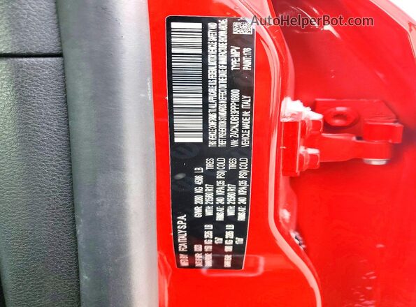 ZACNJDB13PPP16800 2023 JEEP RENEGADE Красный Вид наклейки с VIN-кодом