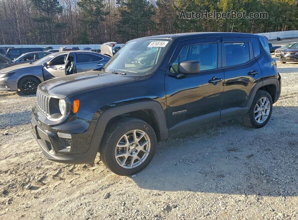 ZACNJDB13PPP39171 2023 JEEP RENEGADE Black Առջևի ձախ երեք քառորդ տեսարան