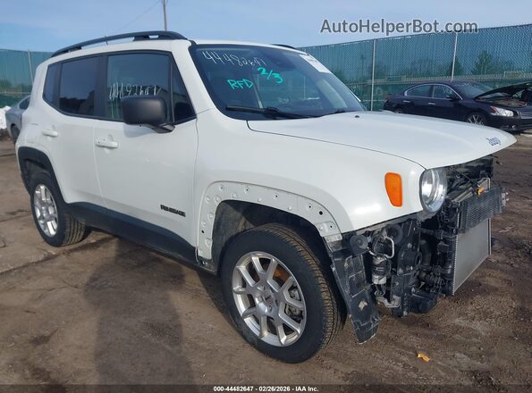 ZACNJDB14NPN69819 2022 JEEP RENEGADE Белый Передняя правая четверть