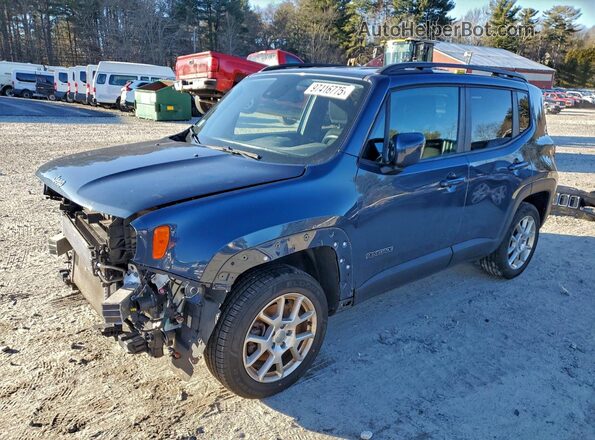 ZACNJDBB6MPM30900 2021 JEEP RENEGADE Blue წინა მარცხენა ხედი სამი მეოთხედიდან