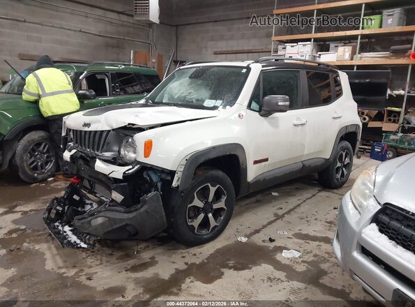 ZACNJDC13MPM29032 2021 JEEP RENEGADE White წინა მარცხენა ხედი სამი მეოთხედიდან