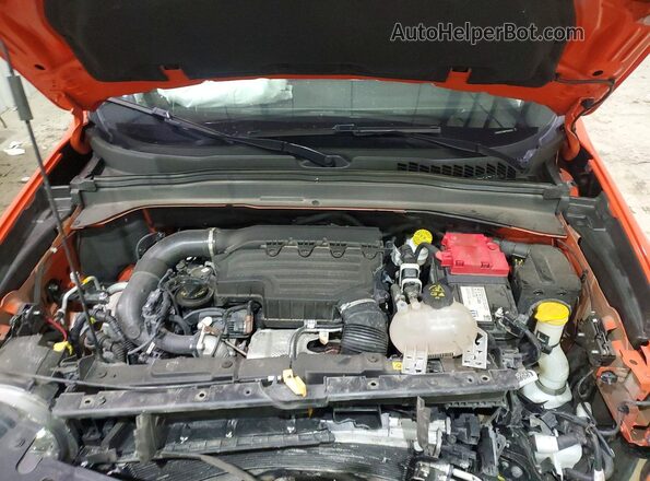 ZACNJDC18MPN29028 2021 JEEP RENEGADE Orange ძრავის განყოფილების ხედი