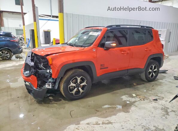 ZACNJDC18MPN29028 2021 JEEP RENEGADE Orange წინა მარცხენა ხედი სამი მეოთხედიდან