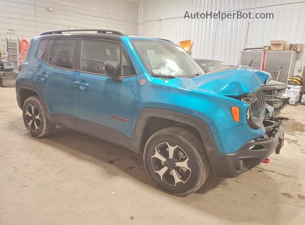ZACNJDC1XNPN82170 2022 JEEP RENEGADE Бирюзовый Передняя правая четверть