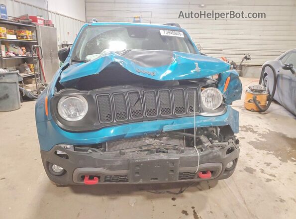 ZACNJDC1XNPN82170 2022 JEEP RENEGADE Бирюзовый Вид спереди