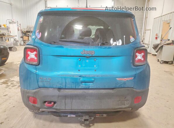 ZACNJDC1XNPN82170 2022 JEEP RENEGADE Бирюзовый Вид сзади