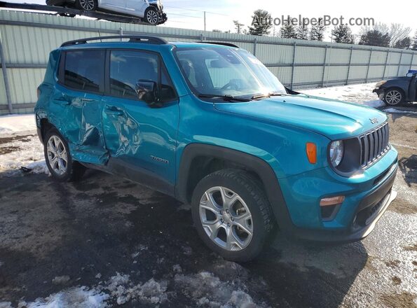 ZACNJDD11NPP00671 2022 JEEP RENEGADE Синий Передняя правая четверть