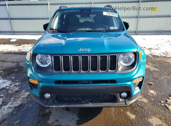 ZACNJDD11NPP00671 2022 JEEP RENEGADE Синий Вид спереди
