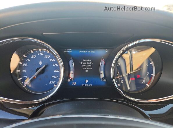 ZAM56PPL6H1211718 2017 MASERATI QUATTROPOR Black Instrument cluster view