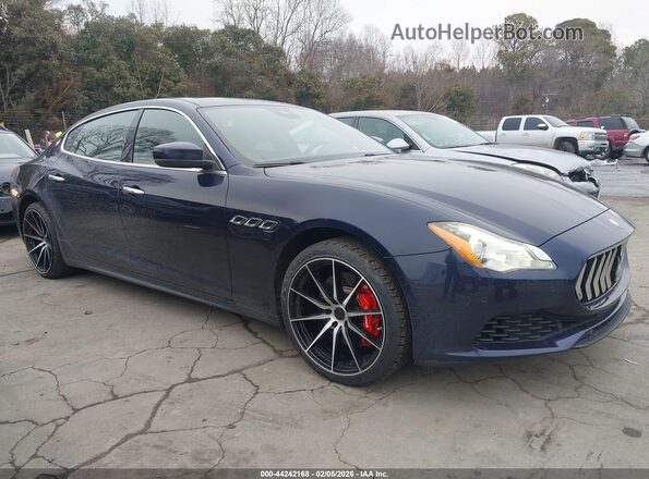 ZAM56RPA6H1211468 2017 MASERATI QUATTROPOR Синий Вид задней части салона